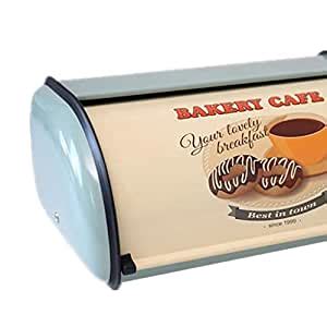 AUEL Roll Top Lid Bread Storage Box Dessert Snack Keeper Container ...