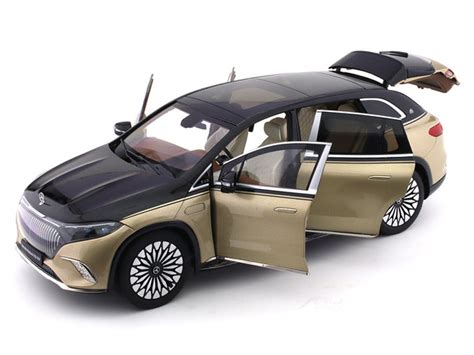 Mercedes-Maybach EQS 680 SUV Z296 Black Gold 1:18 NZG diecast Scale ...