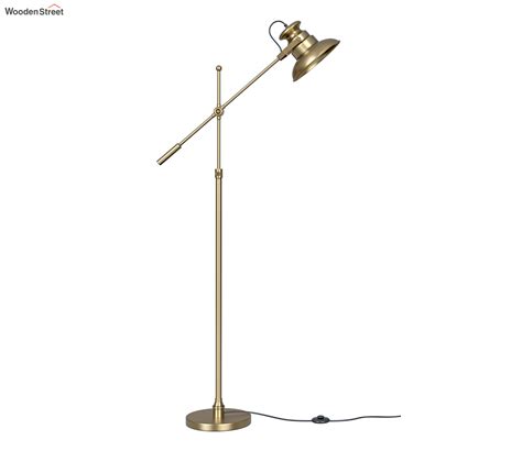 Buy Adjustable Height Floor Lamp Brass Antique Gold with Moveable Body ...