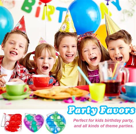 Buy 100 Pack Pop Mini Keychain,Fidget Sensory Toys,Anti-Anxiety Stress ...