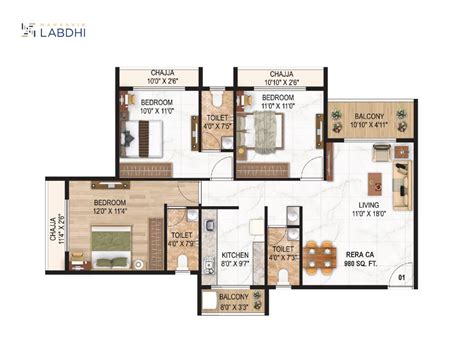 2 BHK & 3 BHK Premium Flat for Sale in Uran, Navi Mumbai | Mahaavir Labdhi