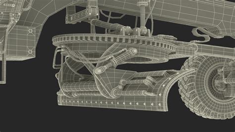 3D model Motor Grader Construction Vehicle Rigged | 3D Molier International