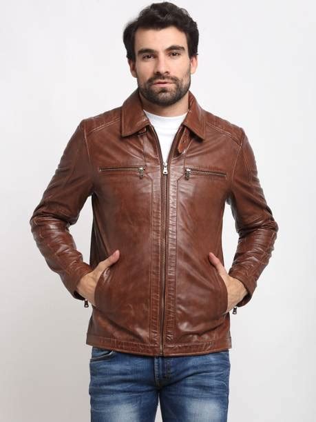 Brown Leather Jackets - Buy Brown Leather Jackets online at Best Prices ...
