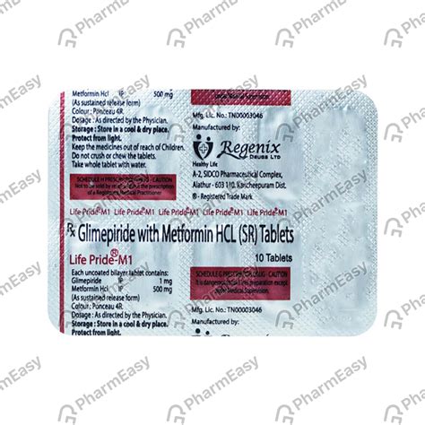 Life Pride M 1mg Strip Of 10 Tablets: Uses, Side Effects, Price ...