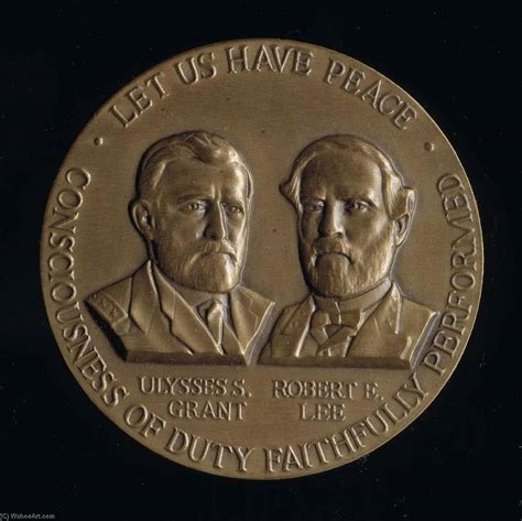 Get Art Reproductions Civil War Centennial Award Medal, 1962 by Joseph Emile Renier (Inspired By ...