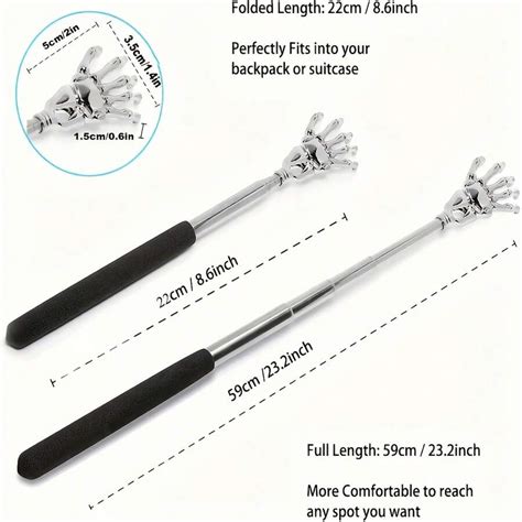 Adjustable Stainless Steel Back Scratcher With Extendable Claw ...