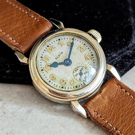 Vintage 1928 ELGIN Watch 17 Jewels Model 1 Grade 428 Wristwatch ...