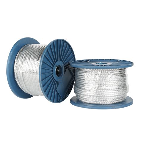 1/8" 3/16" 1/4" 6X7+FC 7X7 Galvanized Steel Wire Rope for Aircraft ...