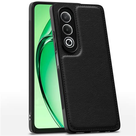 Buy Pikkme Oppo K12x 5G Leatherback Back Case | Black Mobile Covers Online