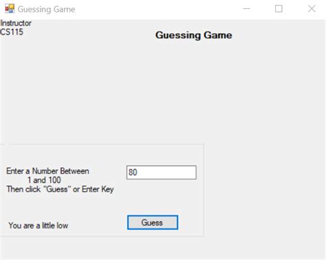 Image result for Random Number Guessing Game Visual Basic