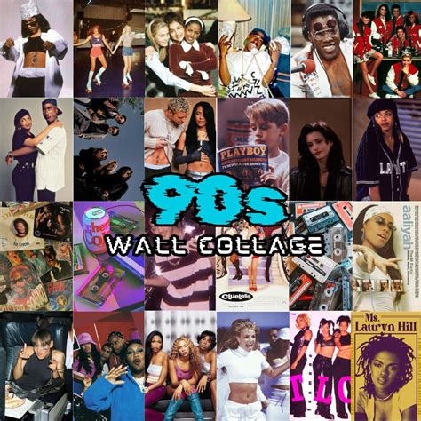 90s Pop Culture Collage