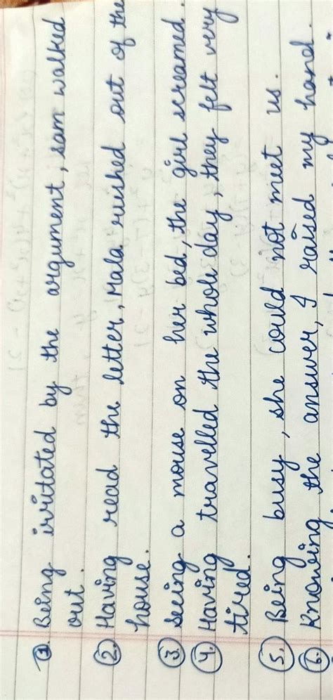 Jo F. Combine these sets of sentences by using participles. 1. Sam was ...