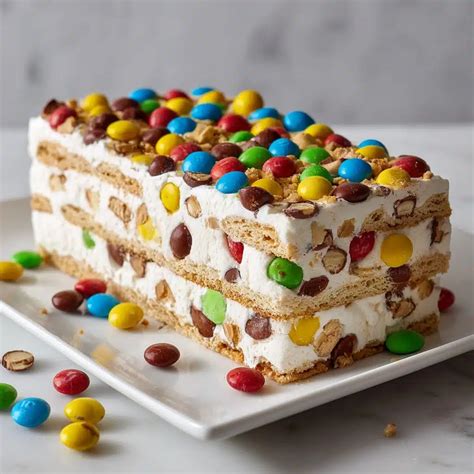 Easy M&M Ice Cream Sandwich Cake: Fun & Easy Recipe