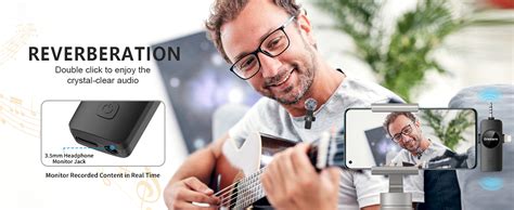GRENARO Wireless Mic for Youtubers, S11 3 in 1 Wireless Microphone for ...