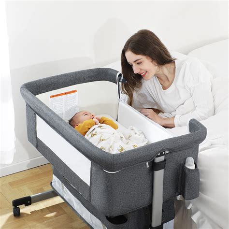 Snapklik.com : Ihoming Baby Bassinet Bedside Sleeper, Baby Bed Side Crib