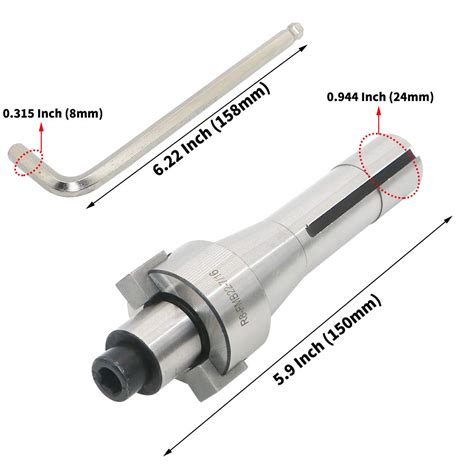 Buy Face Milling Tool Holder R8 Fmb22 7/16 With A 8mm Wrench, Suitable ...
