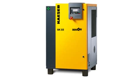 Rotary screw compressors with belt drive
