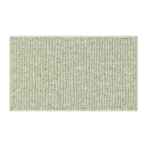 Beautiful Cotton Bath Rug by Drew Barrymore, Sage Green, 20x34 ...