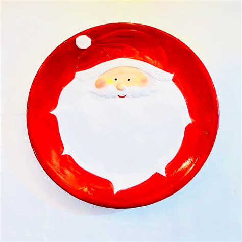 Happy Santa Plate – Timaya's Decor