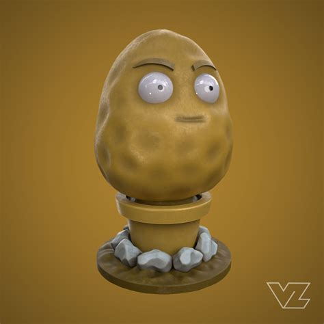 Archivo 3D Wall Nut - Plants vs Zombies 🔩 ・Objeto de impresión 3D para ...