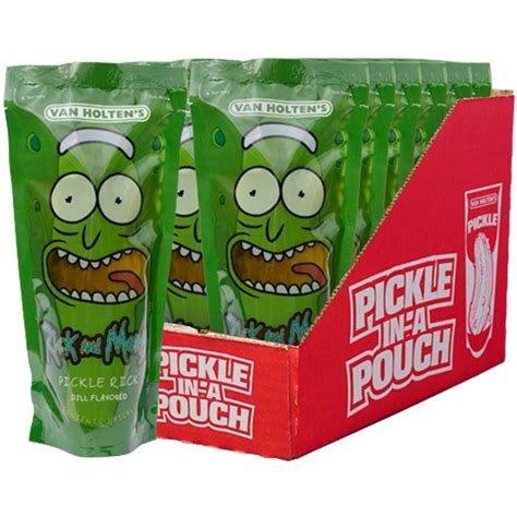 Van Holten's Rick and Morty Pickle Rick Jumbo Pickle In A Pouch 12x9oz ...