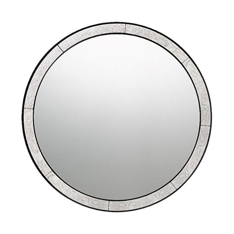 Quoizel 30-in W x 30-in H Round Black Framed Frameless Wall Mirror in ...