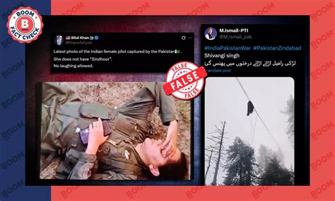 No, IAF Pilot Shivangi Singh Has Not Been Captured In Pakistan | BOOM