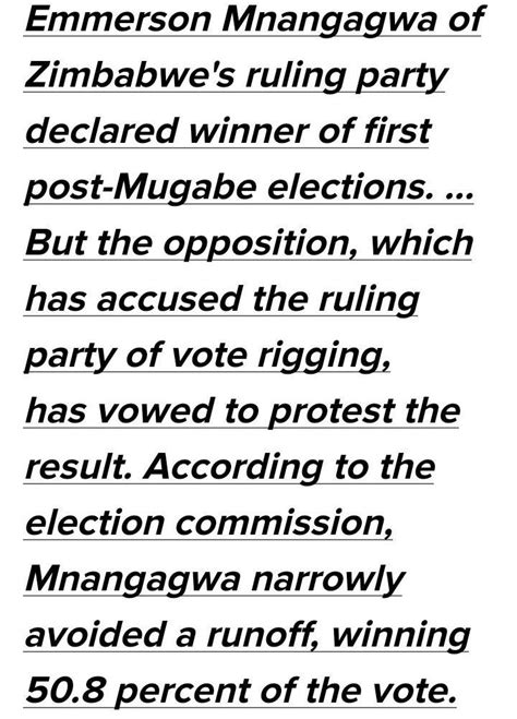 How did ruling party in Zimbabwe deals with opposition party - Brainly.in