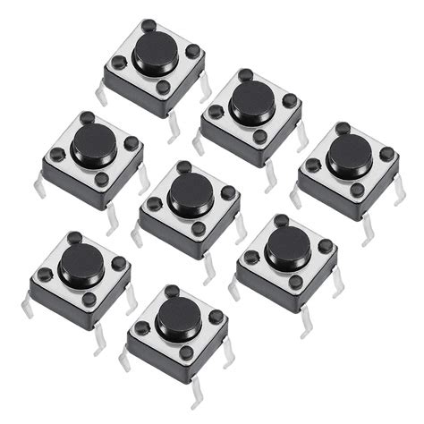 uxcell 6x6x4.3mm Panel Mini/Micro/Small PCB Momentary Tactile Tact Push ...