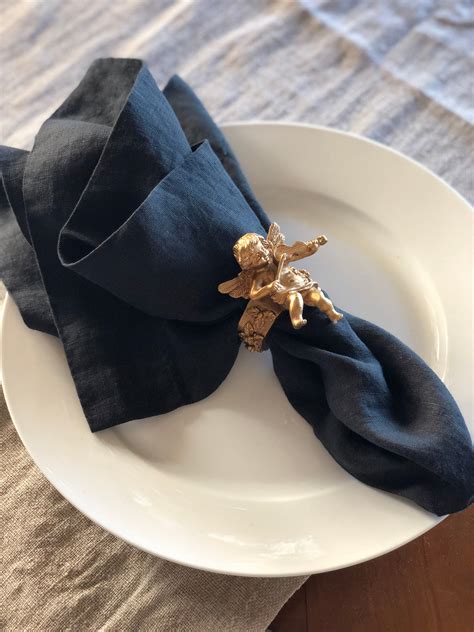 Linen Napkin -Black - French Cargo