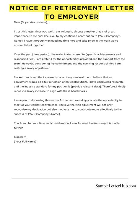 Best 12 Notice Of Retirement Letter To Employer – Artofit