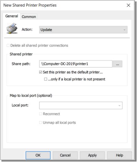 Image result for Map Printer to Computer