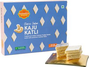 sangeeta Delicious Classic Indian Kaju Katli | Kaju Barfi |No Milk ...