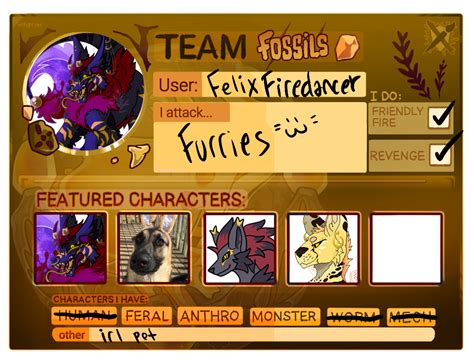 2025 ArtFight Team Card (Team Fossils) by FelixTheSorcerer on DeviantArt