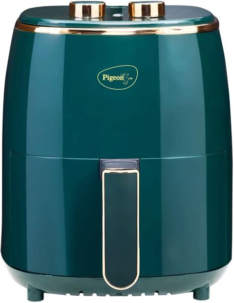 Pigeon Healthifry Manual Air Fryer, 360° High Speed Air Circulation ...