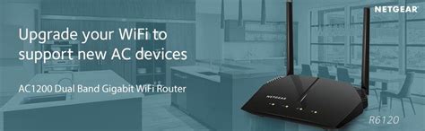 Netgear R6120-100INS AC1200 Dual-Band Wi-Fi Router (Black, Not a Modem ...