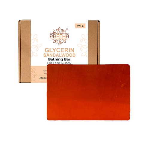Glycerin Bathing Bar | Sandalwood (Pack of 2) | PRATHA NATURALS