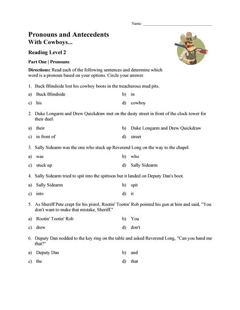 Pronoun Antecedent Agreement Anchor Chart