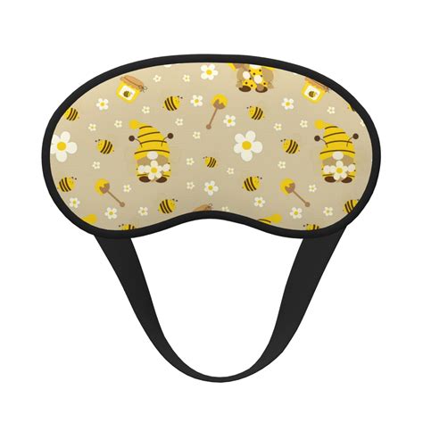 Gaeub Cute Bee Gnome 2 Printed Sleep Mask, Eye Masks for Sleeping, Eye ...