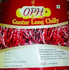 OPH Dry Red Chilly Long 500gm : Amazon.in: Grocery & Gourmet Foods