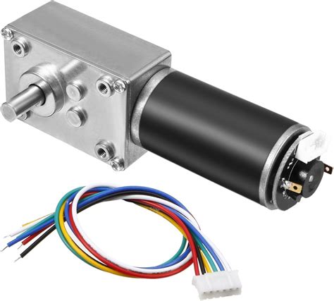 Buy uxcell DC 12V 55RPM 8.5Kg.cm Self-Locking Worm Gear Motor with ...