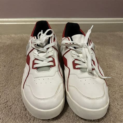 White and red shoes! - Depop