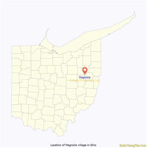Map of Magnolia village, Ohio - Thong Thai Real