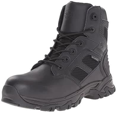 Justin Work Boots Men's Tek Assualt WK110, Black Action Leather, 12 M ...