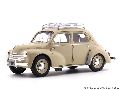 1956 Renault 4CV beige 1:18 Solido diecast scale model car collectible ...