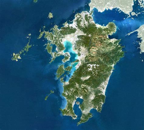 地图看世界；日本四国岛、九州岛及空手道的故乡冲绳_中国