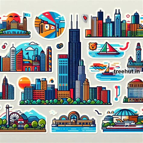 Printable Chicago City Stickers and 50 Chicago Craft Activities for ...