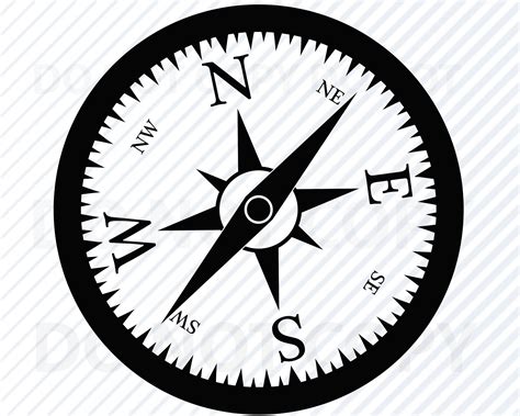 Compass SVG Files - Compass Vector Images Silhouette - Ship Compass ...