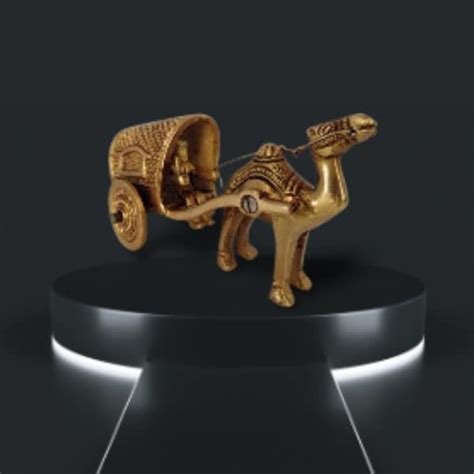 Buy SUPRAS Brass Metal Traditional Antique Camel cart Decorative ...