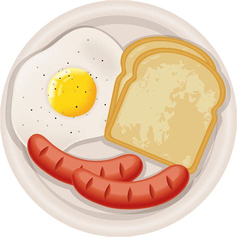 egg fried and sausage 24098542 PNG